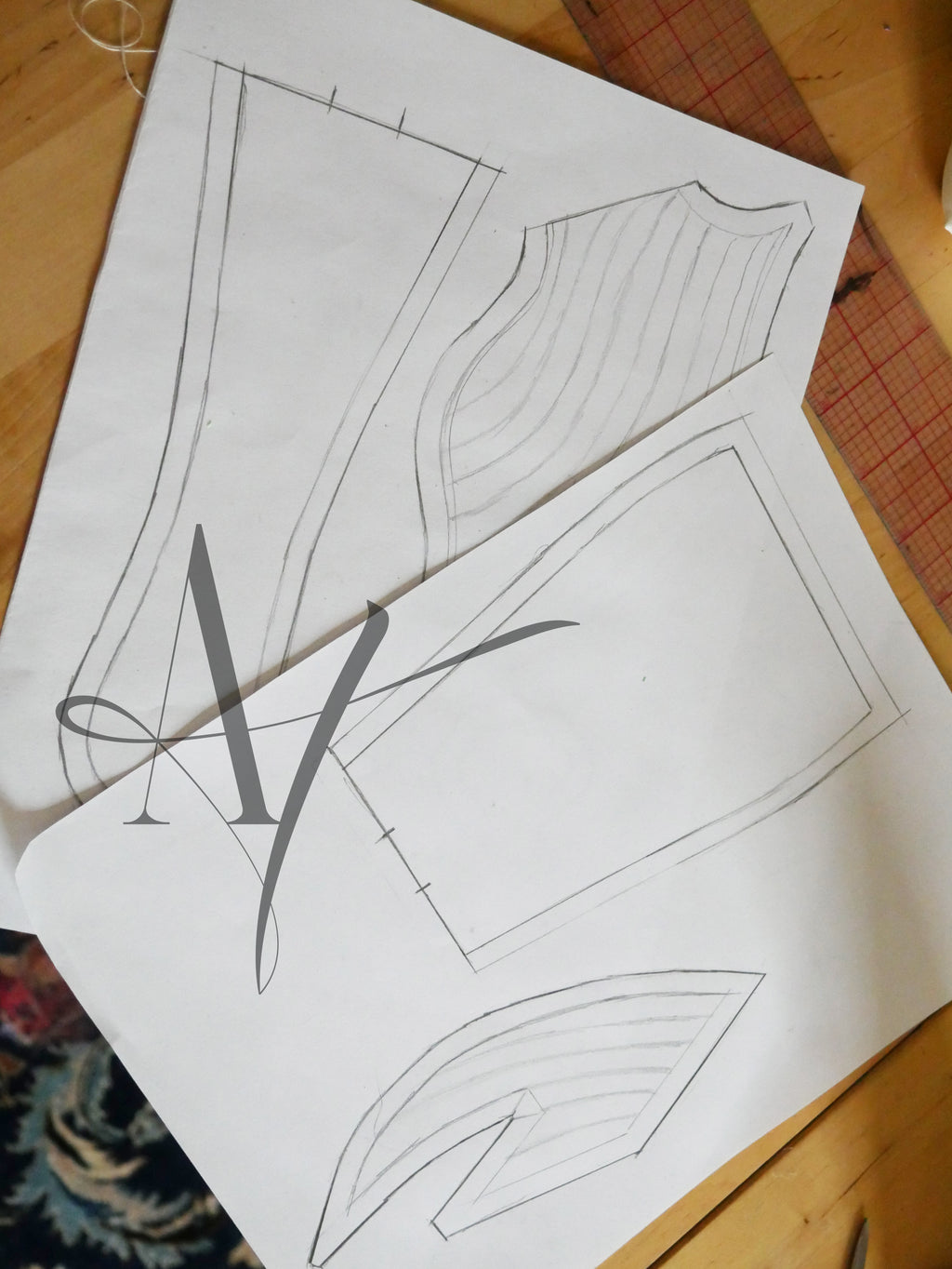 Digital Doll - Mermaid Tail Pattern