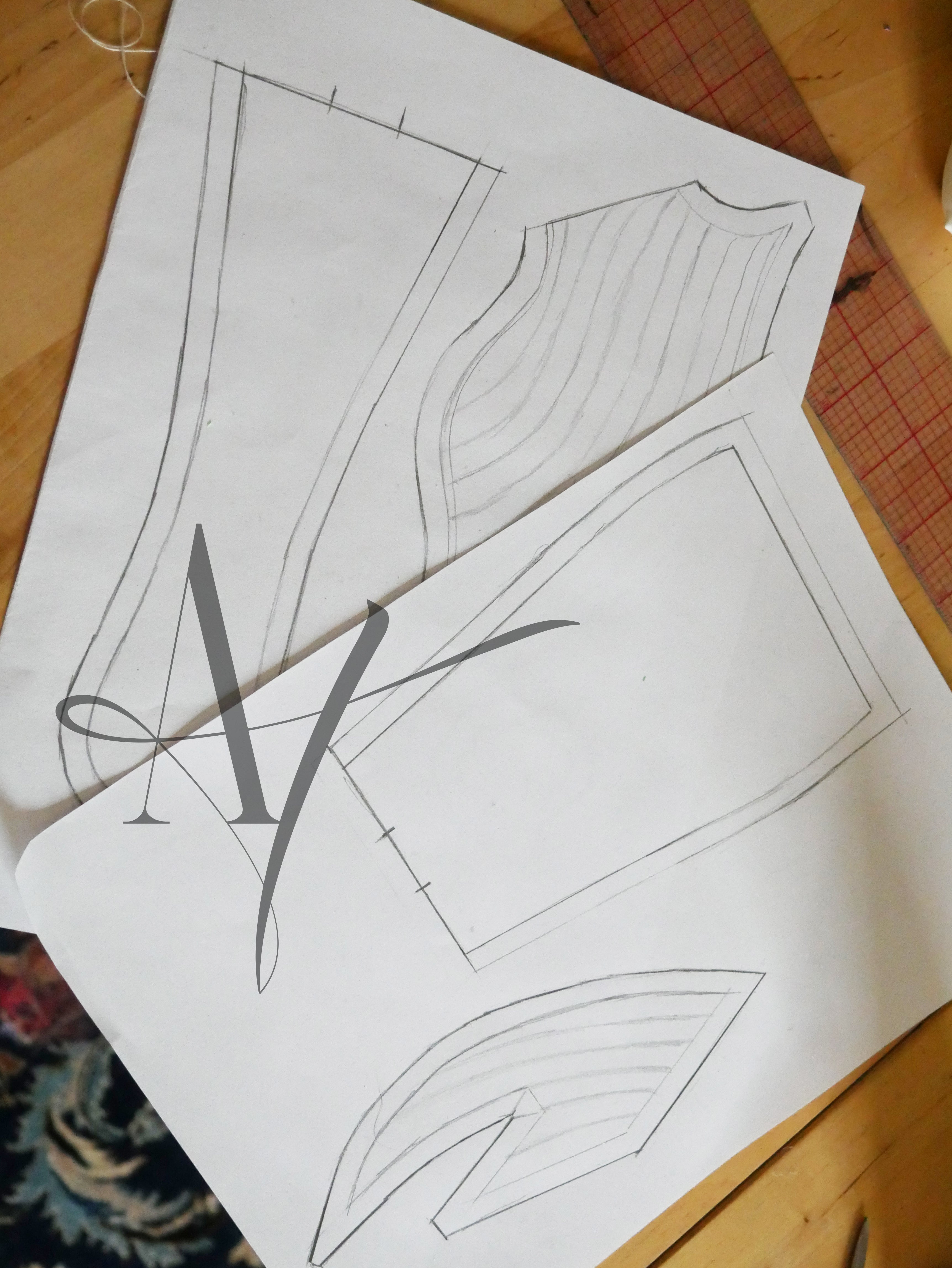 Digital Doll - Mermaid Tail Pattern